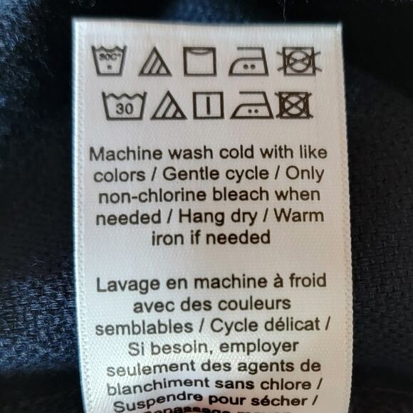 UNTUCKit Men 3XL Navy Blue Heavy Cotton Linen Button-Up Shirt Shacket Reissler - Picture 13 of 13